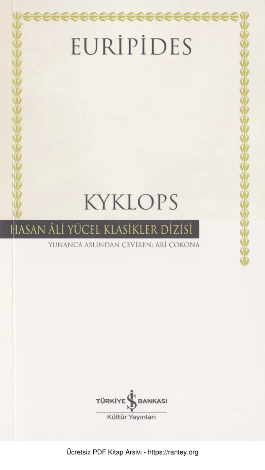Euripides Kyklops kapak görseli