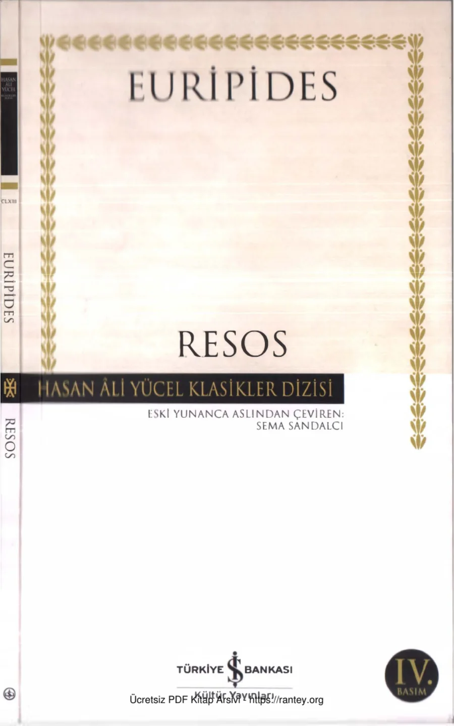 Euripides Resos kapak görseli