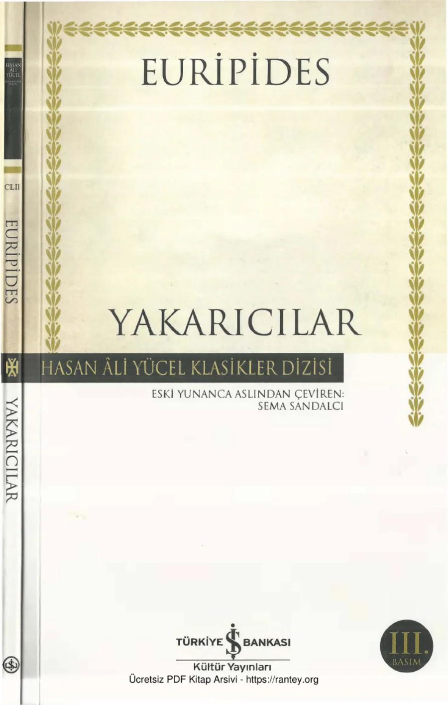 Euripides Yakarıcılar kapak görseli