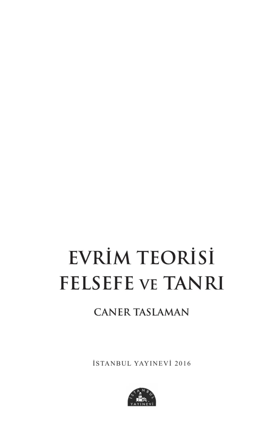 Evrim Teorisi, Felsefe ve Tanrı kapak görseli