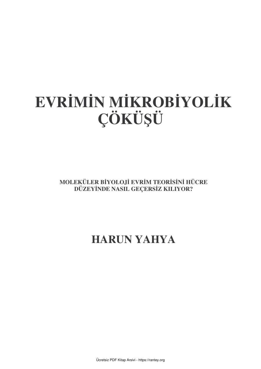 Evrimin Mikrobiyolojik Çöküşü kapak görseli