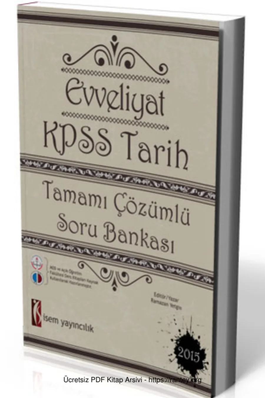 Evveliyat Tarih Soru Bankası kapak görseli