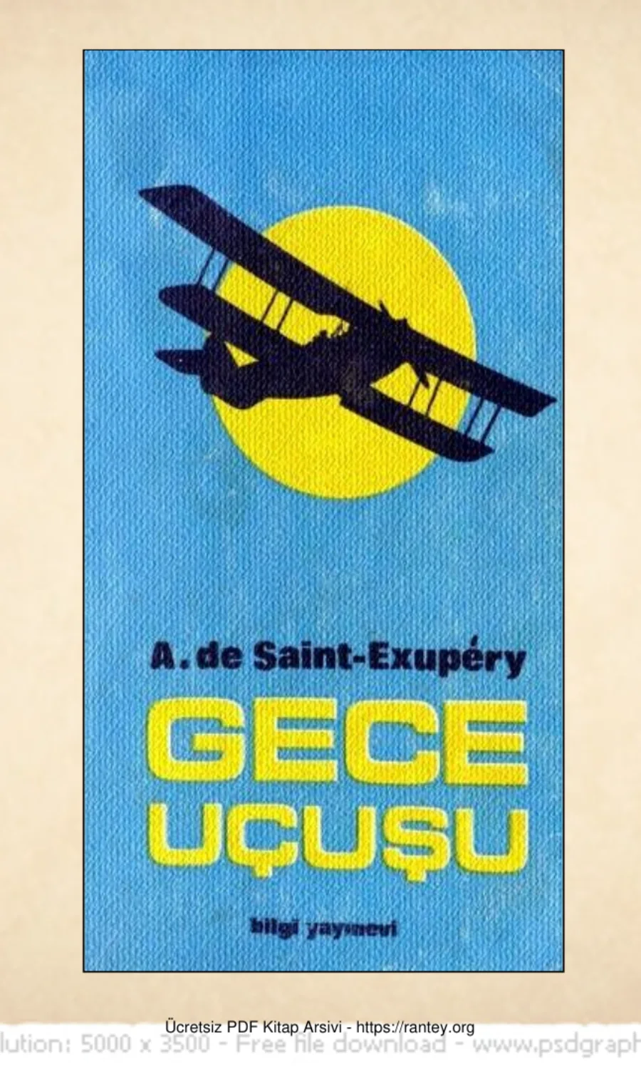 Exupery Gece Uçuşu Bilgi Yayınevi 2 kapak görseli