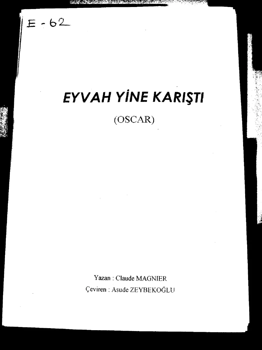 Eyvah Yine Karıştı (Oscar) kapak görseli