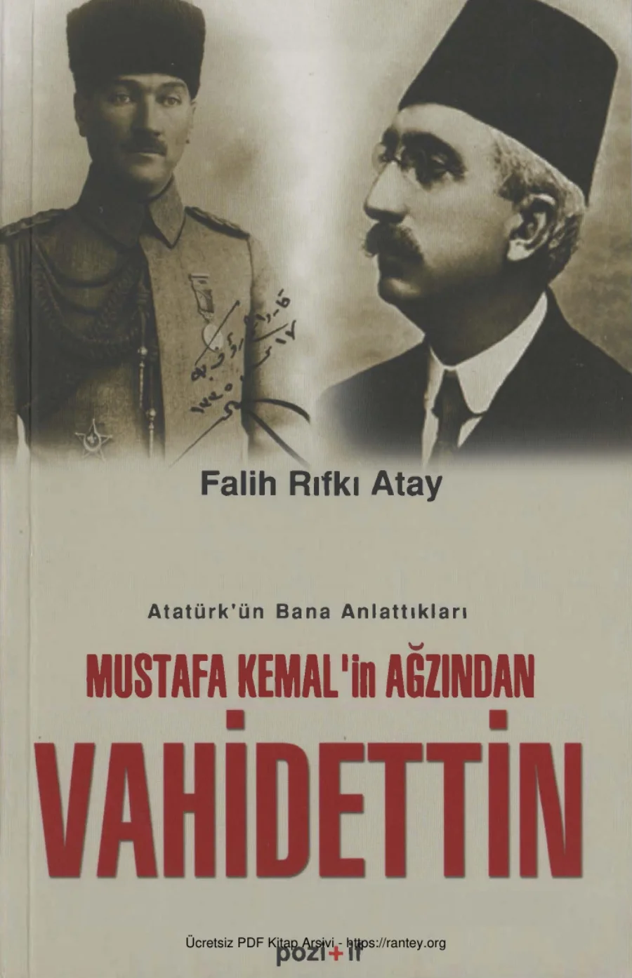 Falih Rıfkı Atay Mustafa Kemalin Ağzından Vahidettin kapak görseli