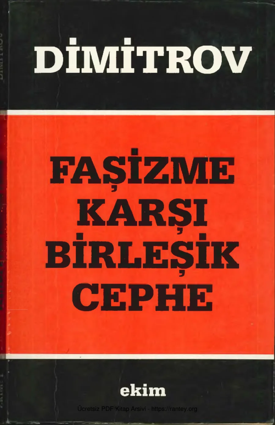 Faşizme Karşı Birleşik Cephe kapak görseli