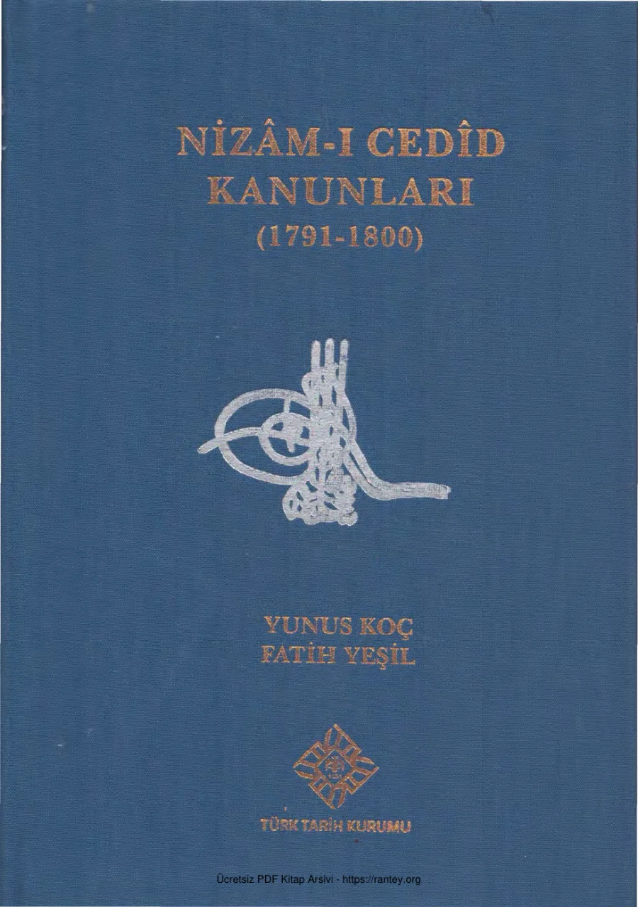 Fatih Yeşil Nizam ı Cedid Knunları 1791 1800 kapak görseli