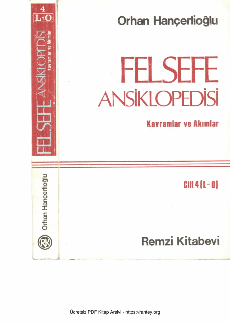 Felsefe Ansiklopedisi Cilt 4 kapak görseli
