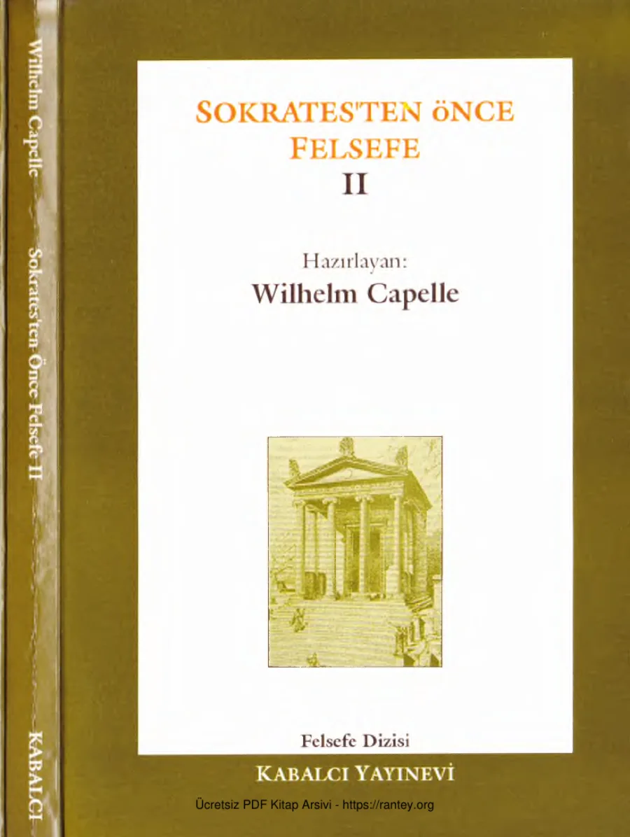 Felsefe Cilt2 Wilhelm Capelle kapak görseli