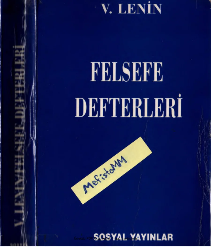 Felsefe Defterleri kapak görseli