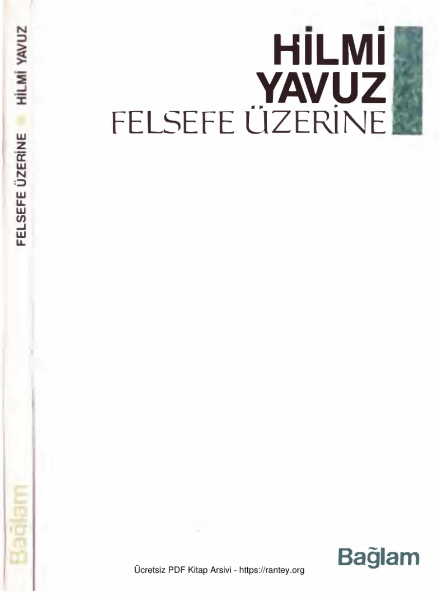 Felsefe Üzerine kapak görseli
