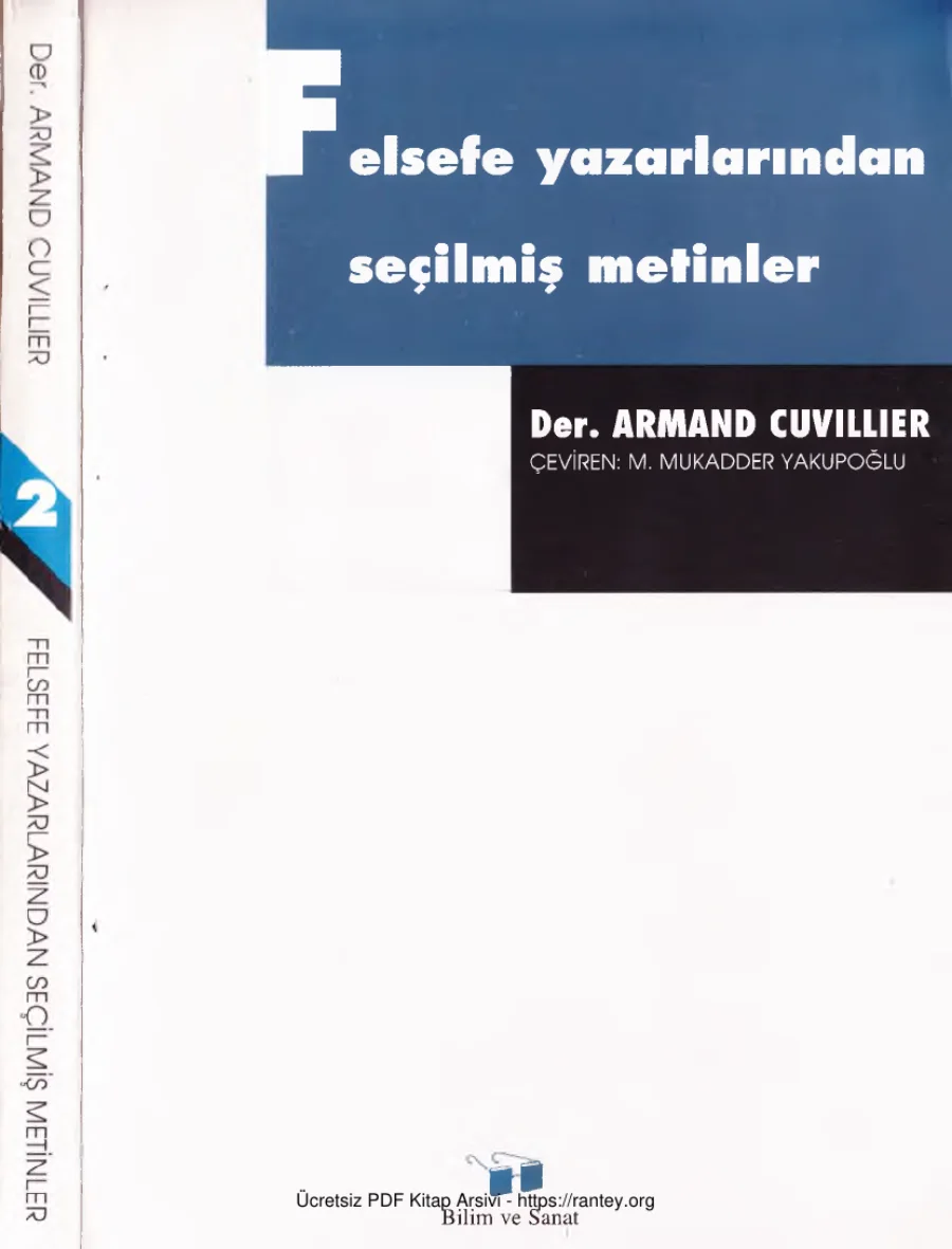 Felsefe Yazarlarından Seçilmiş Metinler 2 kapak görseli