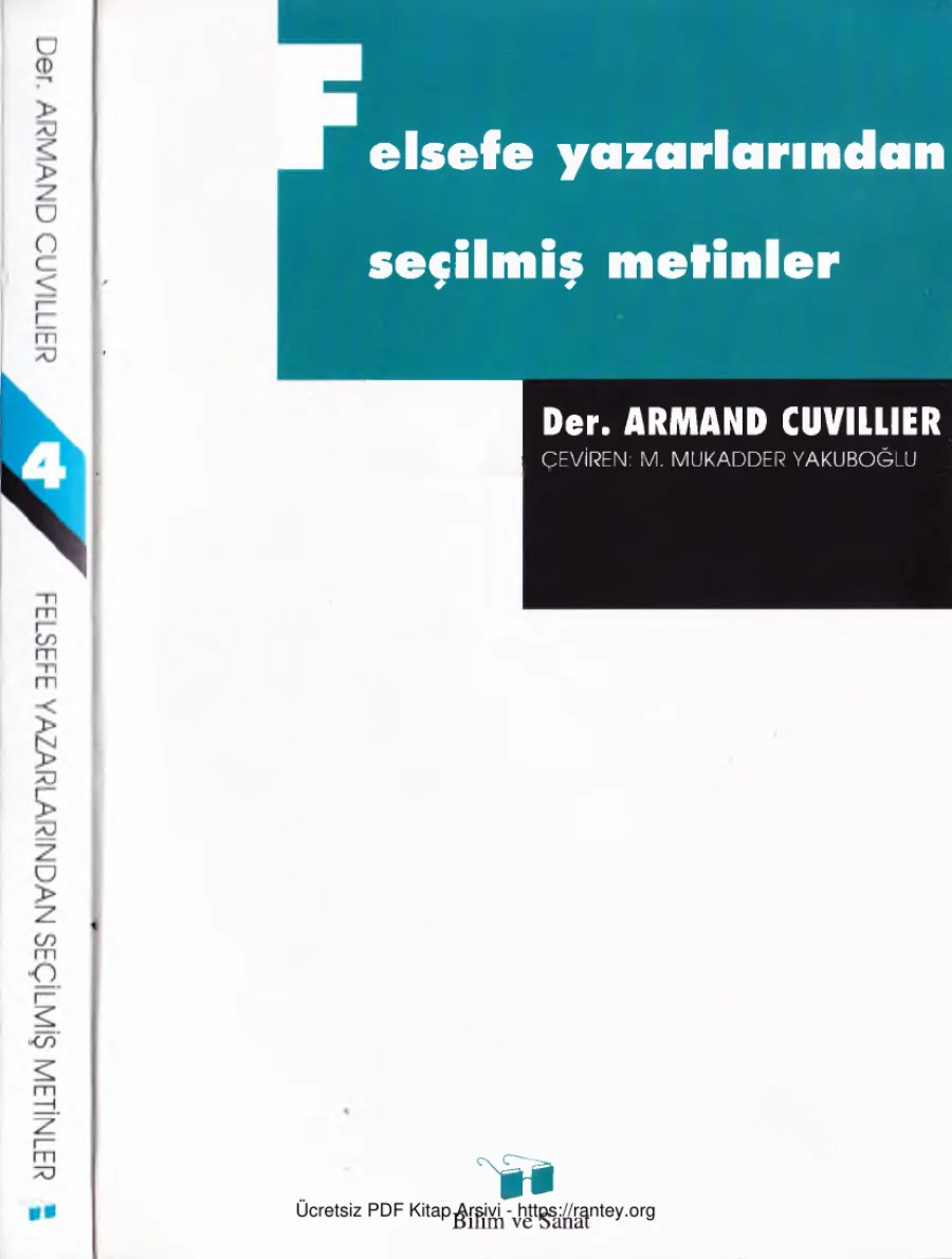Felsefe Yazarlarından Seçilmiş Metinler 4 kapak görseli