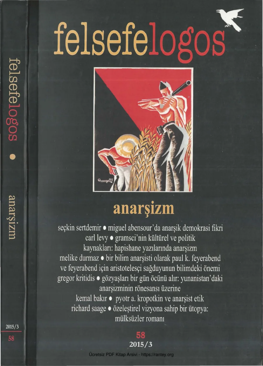 Felsefelogos Sayı 058 Anarşizm Ekim 2015 kapak görseli