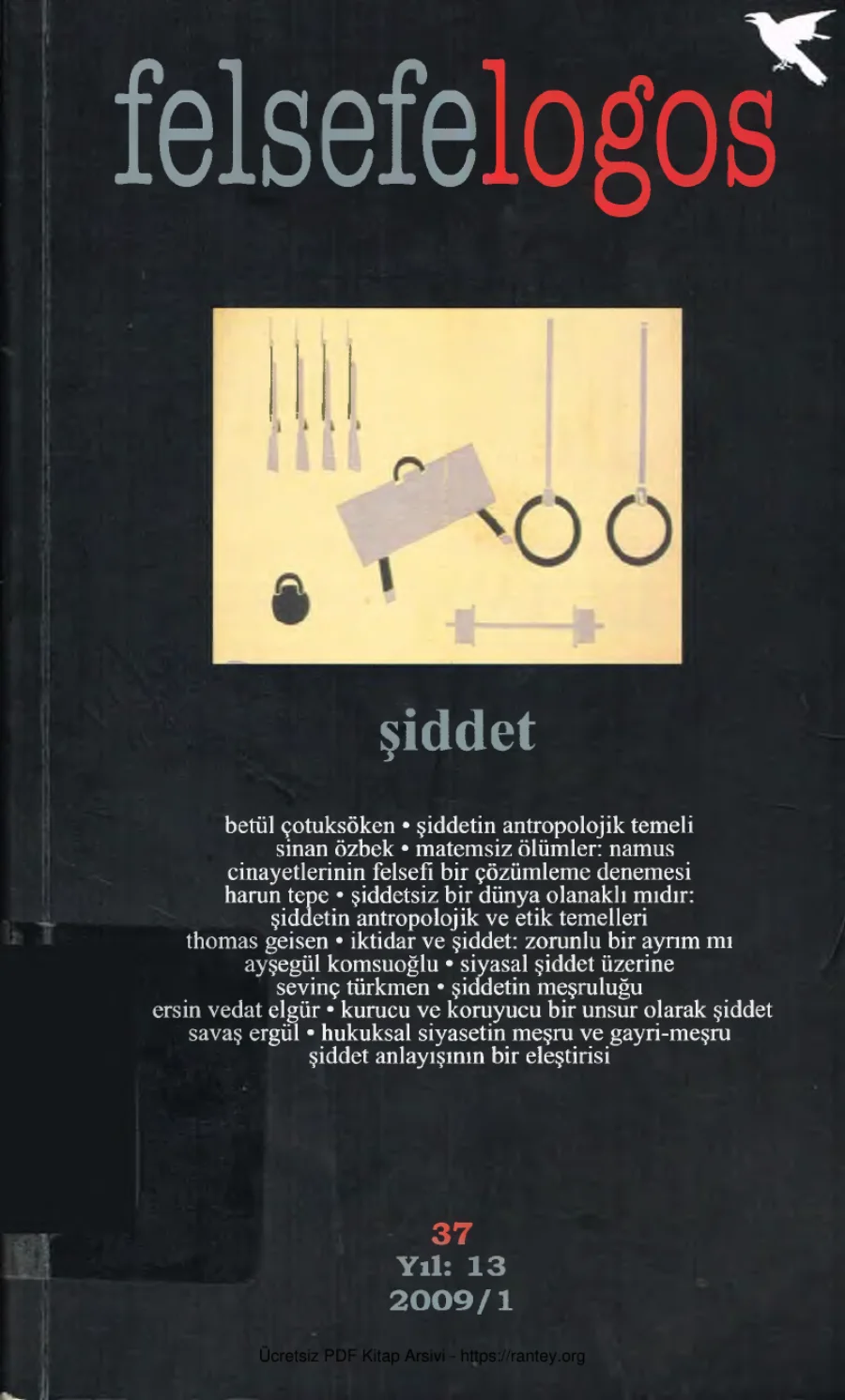 Felsefelogos Şiddet Sayı 37 Mayıs 2009 kapak görseli