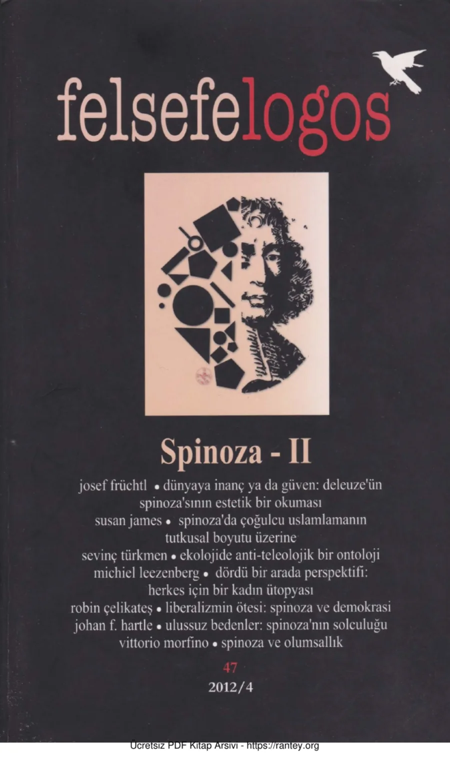 Felsefelogos Spinoza 2 Sayı 47 Ekim 2012 kapak görseli