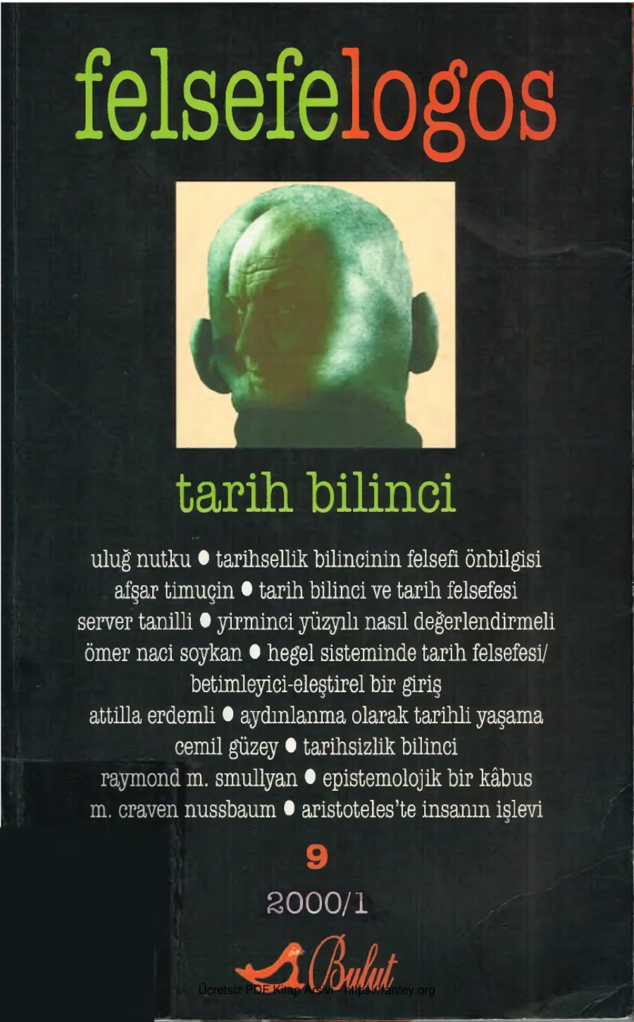 Felsefelogos Tarih Bilinci Sayı 09 Ocak 2000 kapak görseli