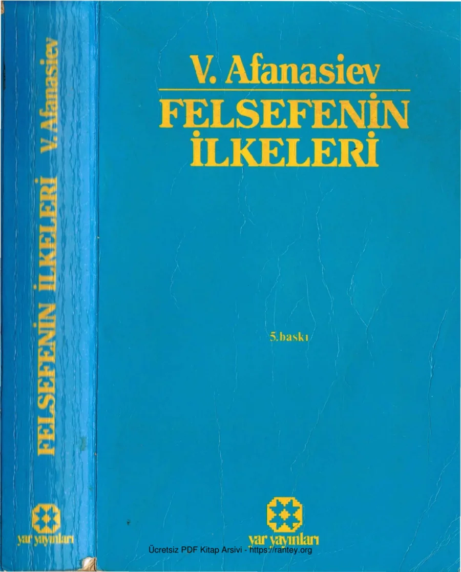 Felsefenin İlkeleri kapak görseli