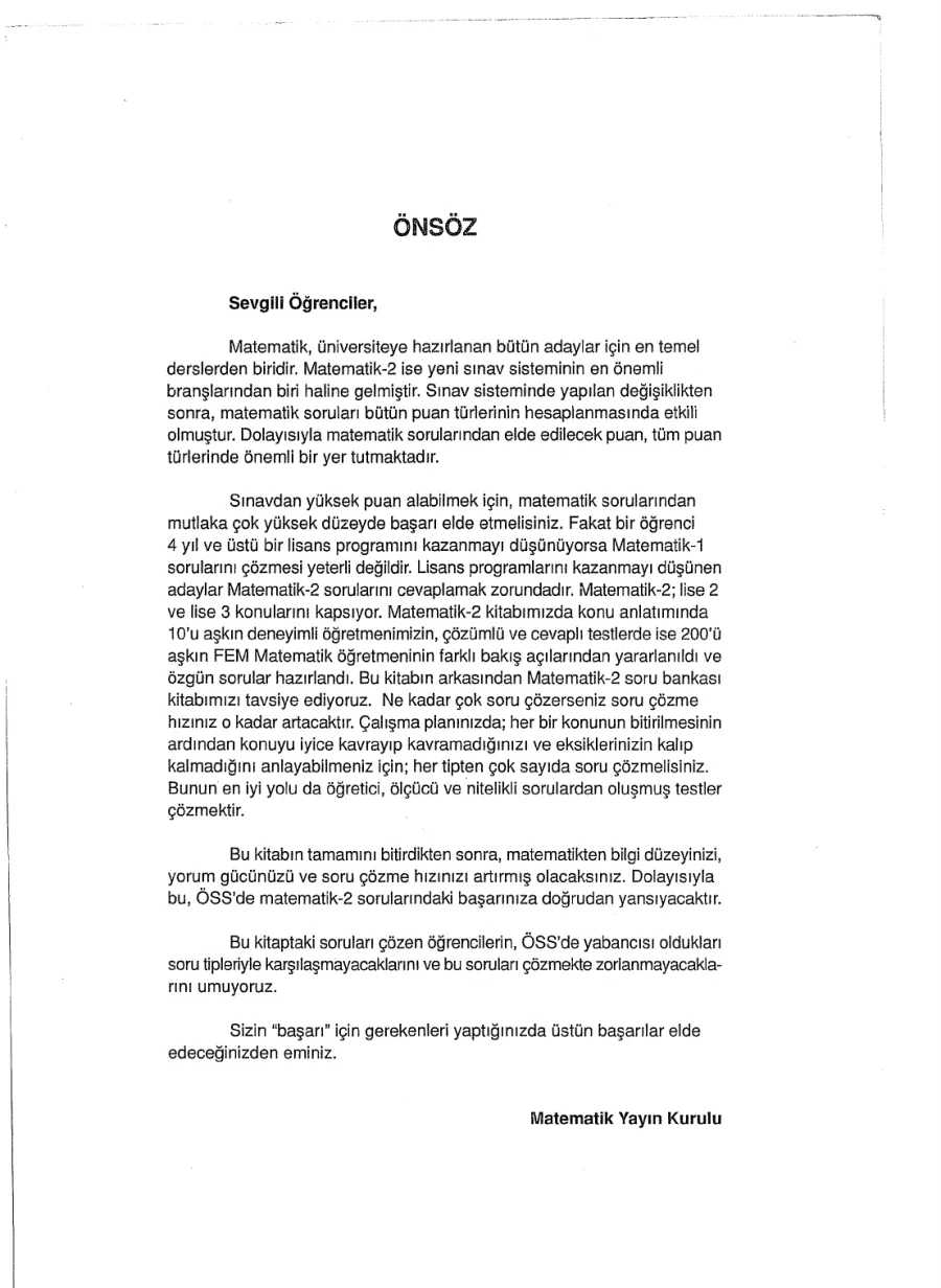 FEM Matematik 2 Konu Anlatımlı kapak görseli