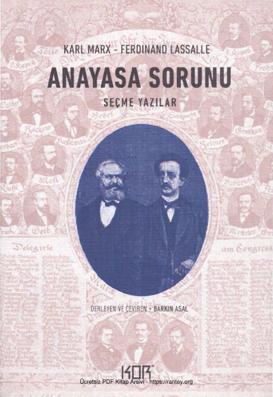 Ferdinand Lassalle Anayasa Sorunu Seçme Yazılar kapak görseli