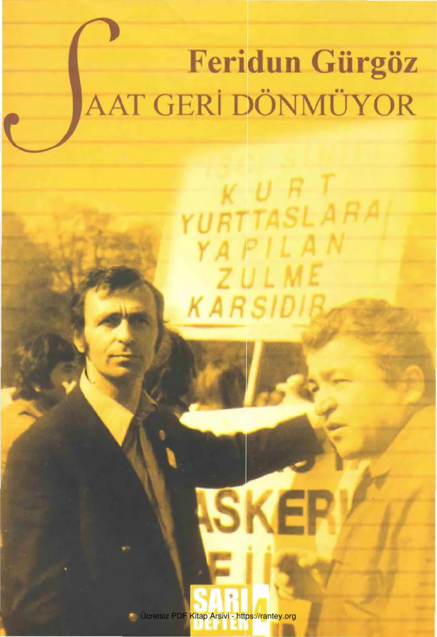 Feridun Gürgöz Saat Geri Dönmüyor TÜSTAV Sarı Defter kapak görseli