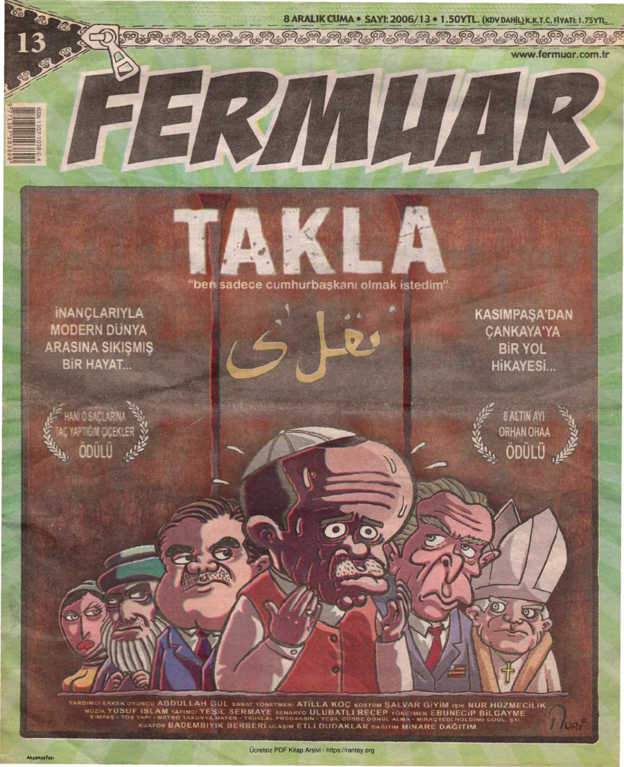 Fermuar 2006 Sayı 13 kapak görseli