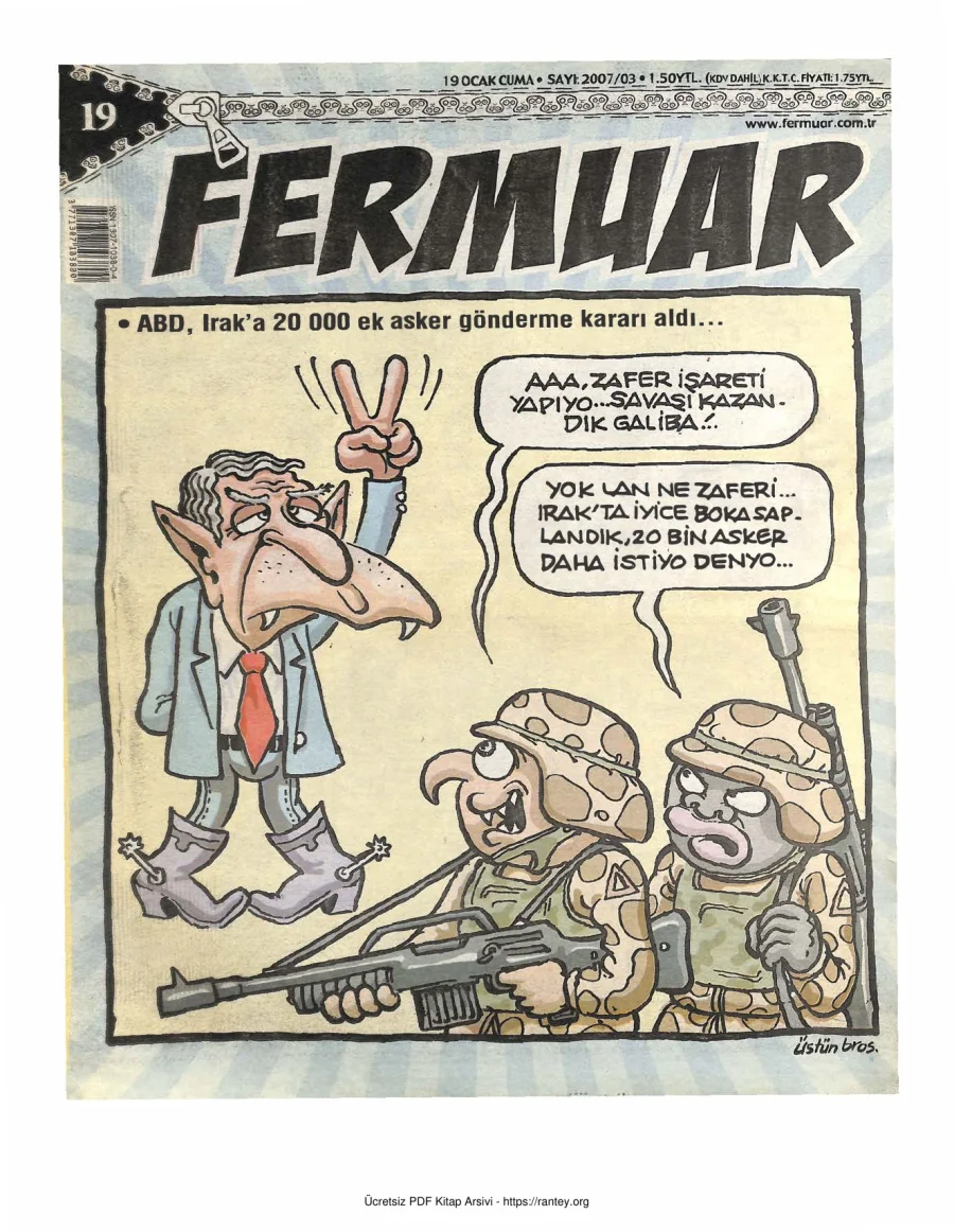 Fermuar 2007 Sayı 19 kapak görseli
