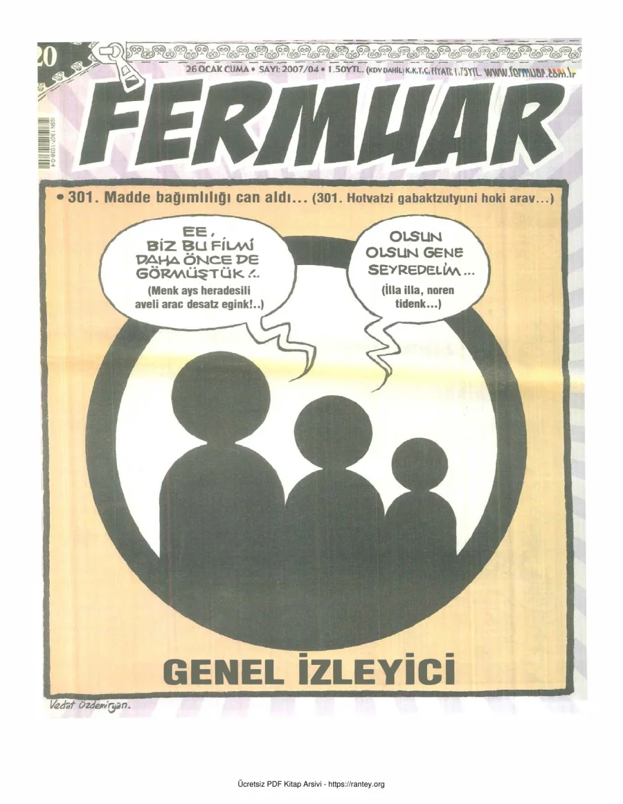 Fermuar 2007 Sayı 20 kapak görseli