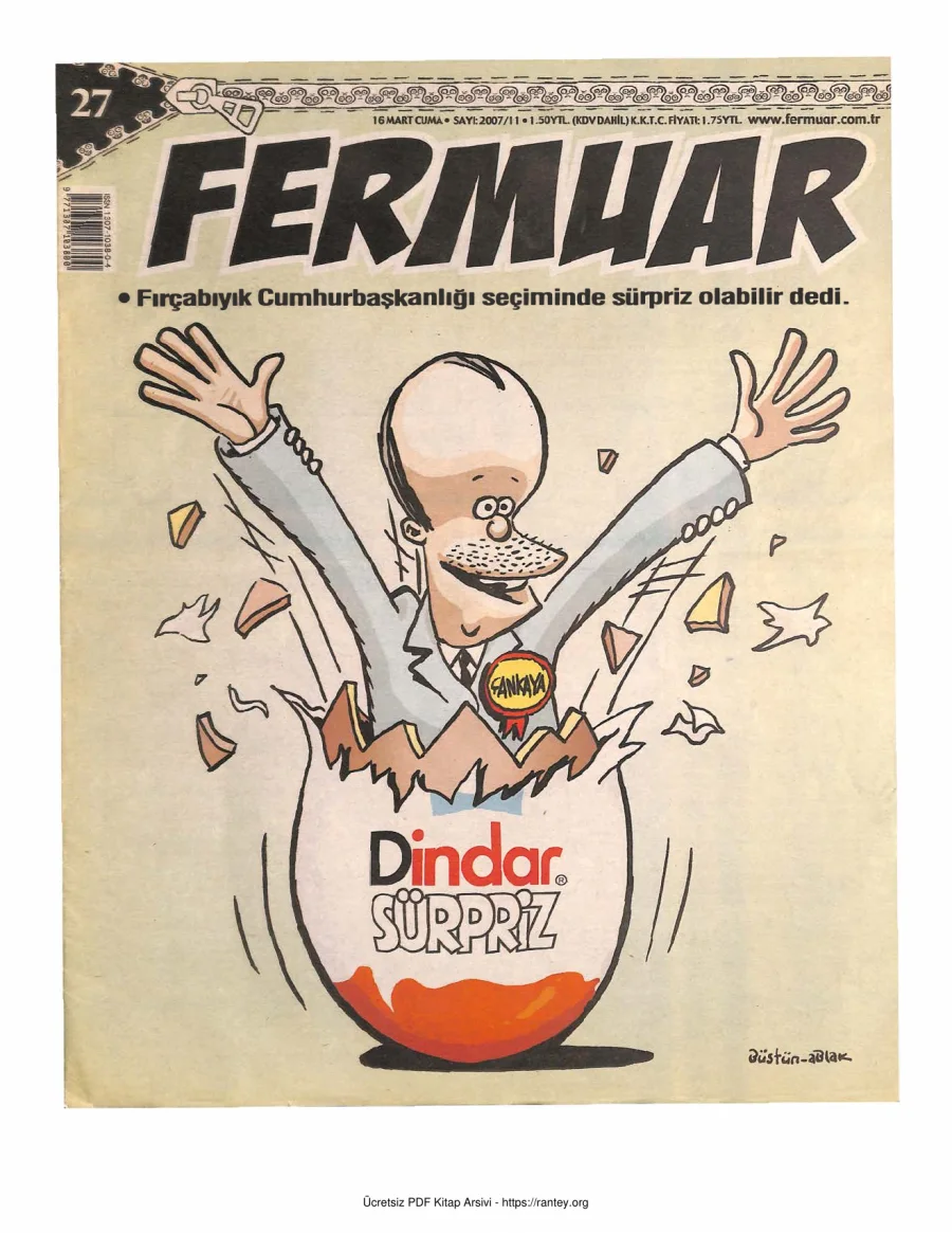 Fermuar 2007 Sayı 27 kapak görseli