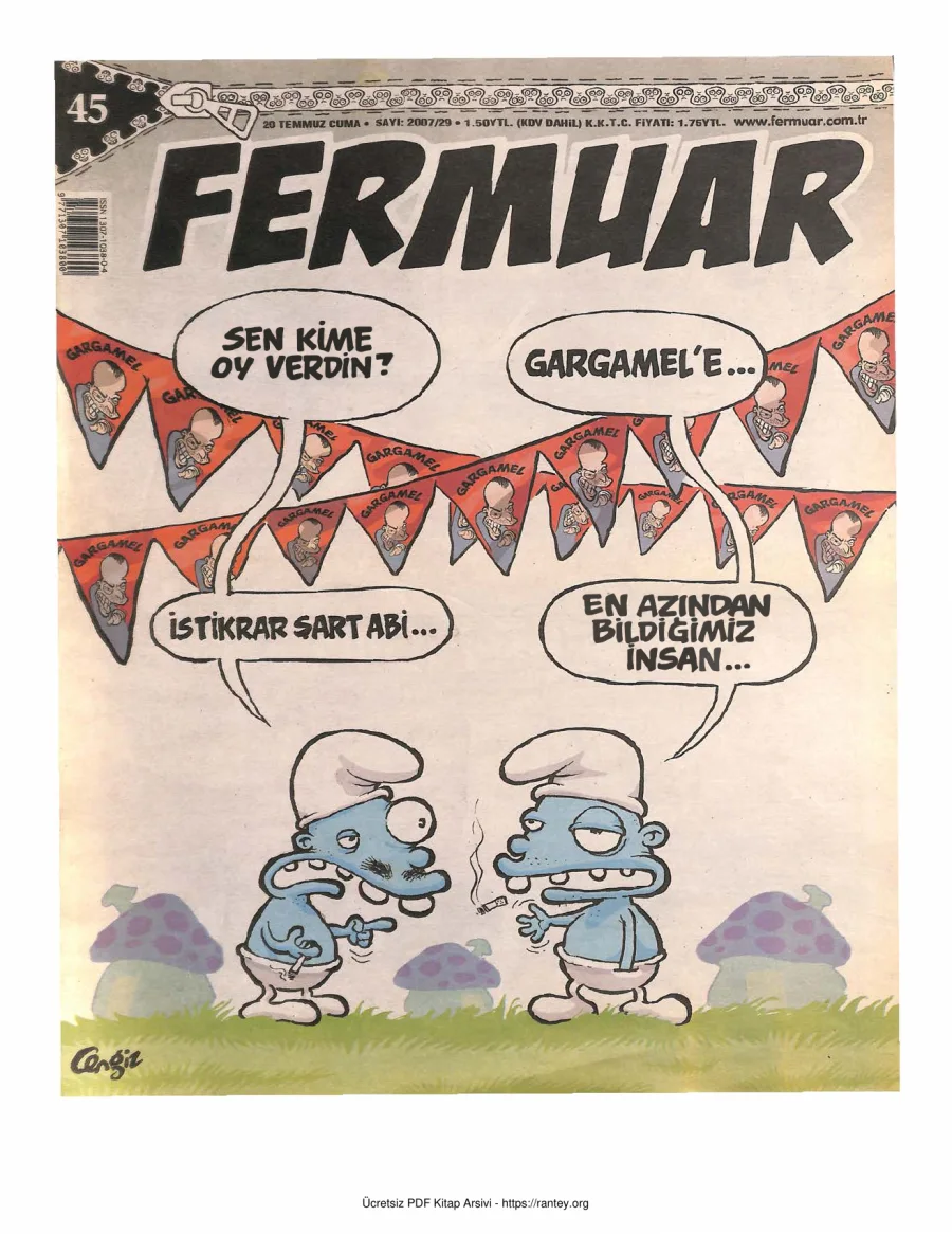 Fermuar 2007 Sayı 45 kapak görseli