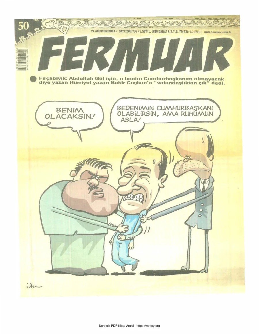 Fermuar 2007 Sayı 50 kapak görseli