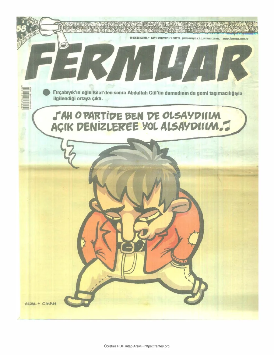 Fermuar 2007 Sayı 58 kapak görseli