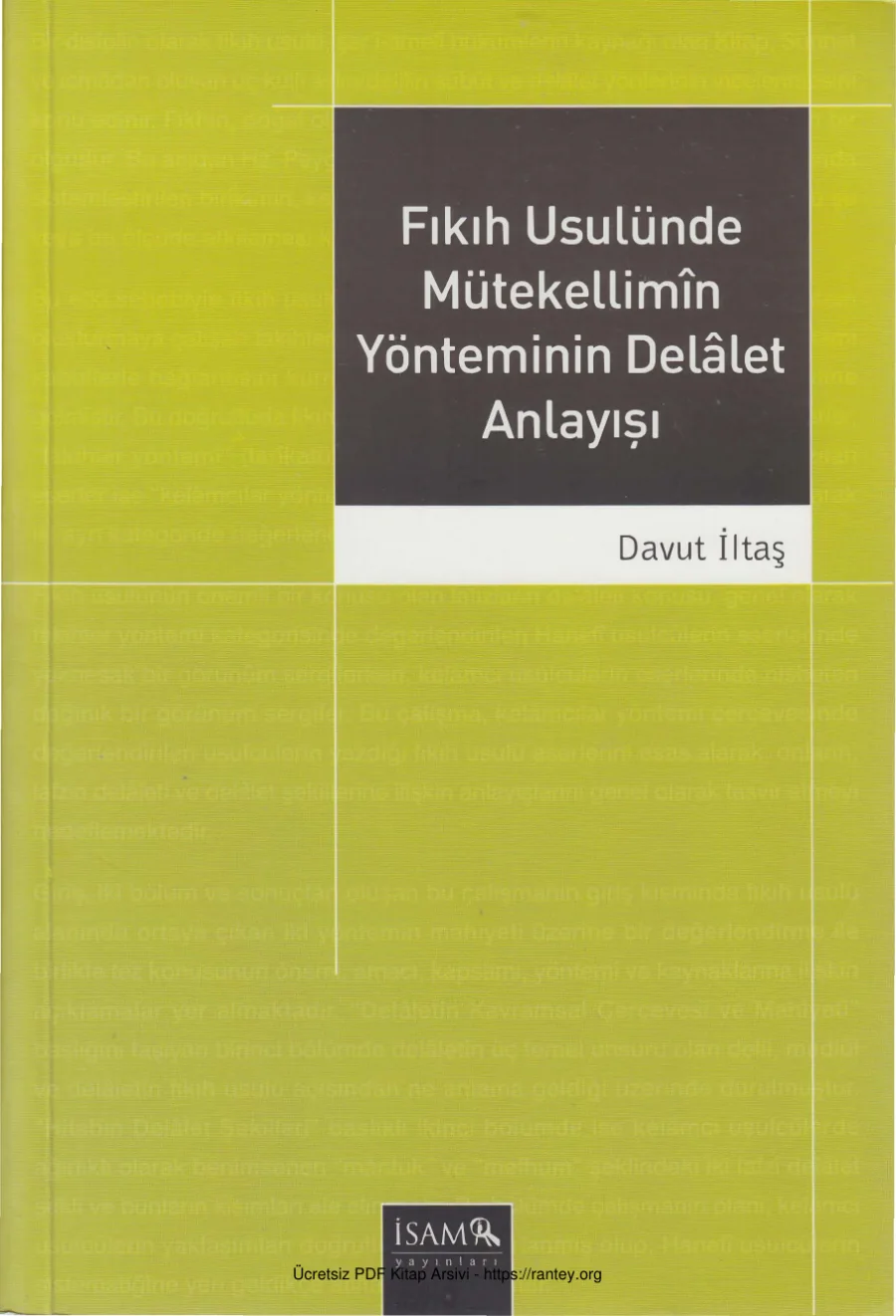 Fıkıh Usulünde Mütekellimn Yönteminin Dellet Anlayışı kapak görseli