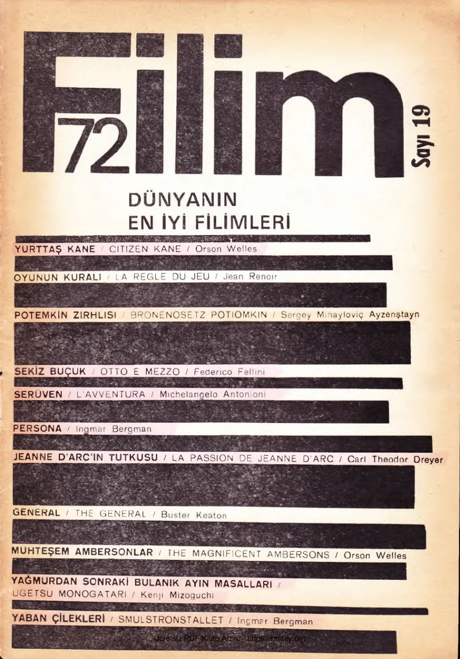 Filim 72 Sayı 19 Şubat 1972 kapak görseli