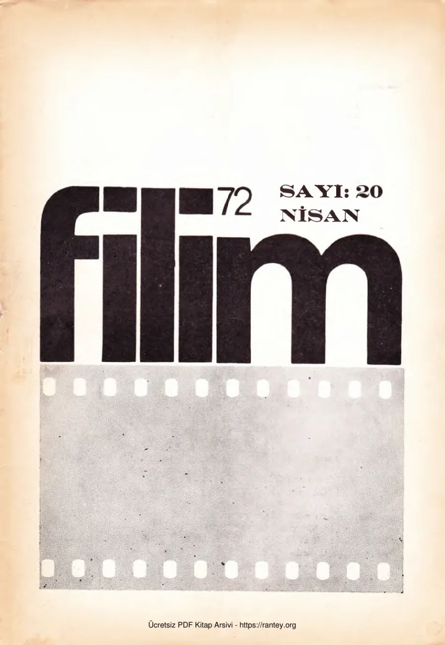 Filim 72 Sayı 20 Nisan 1972 kapak görseli