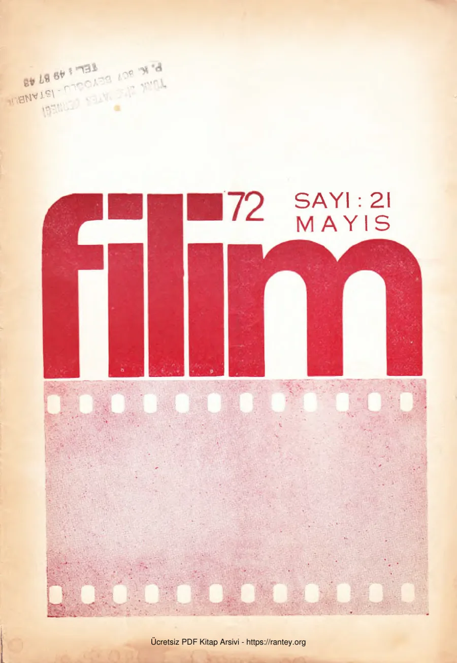 Filim 72 Sayı 21 Mayıs 1972 kapak görseli