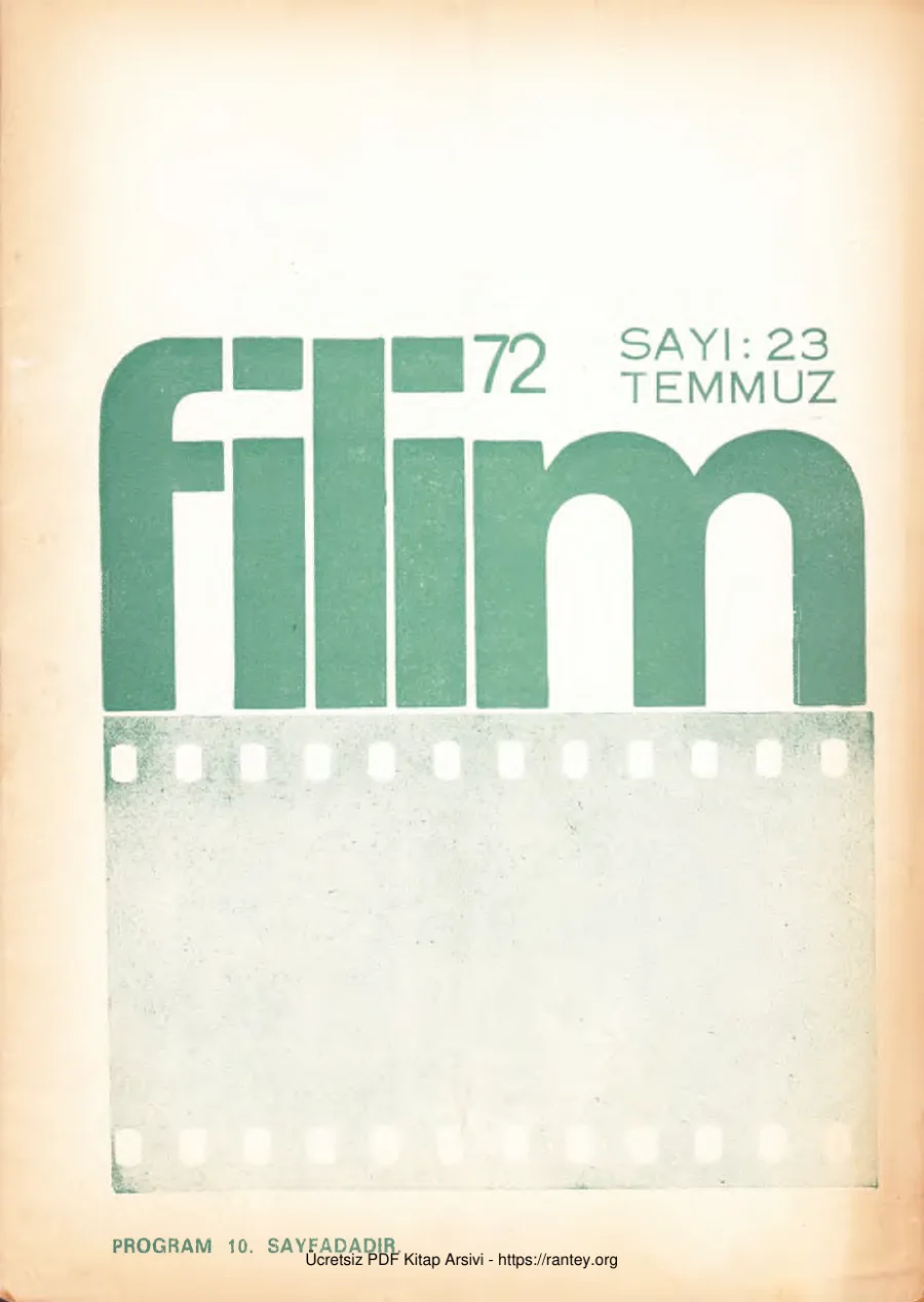Filim 72 Sayı 23 Temmuz 1972 kapak görseli