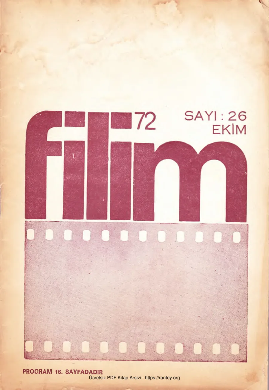 Filim 72 Sayı 26 Ekim 1972 kapak görseli