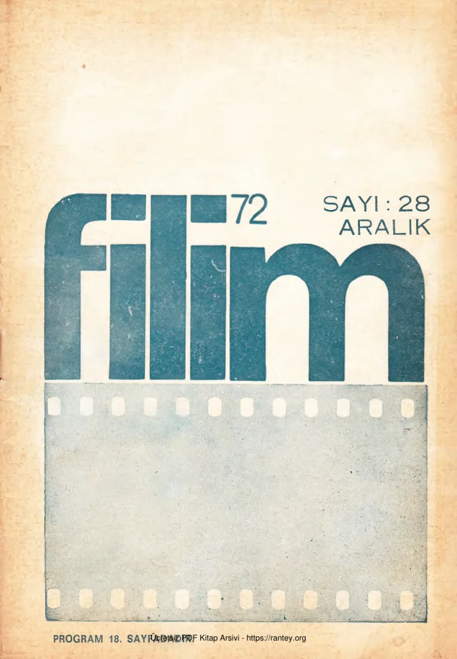 Filim 72 Sayı 28 Aralık 1972 kapak görseli