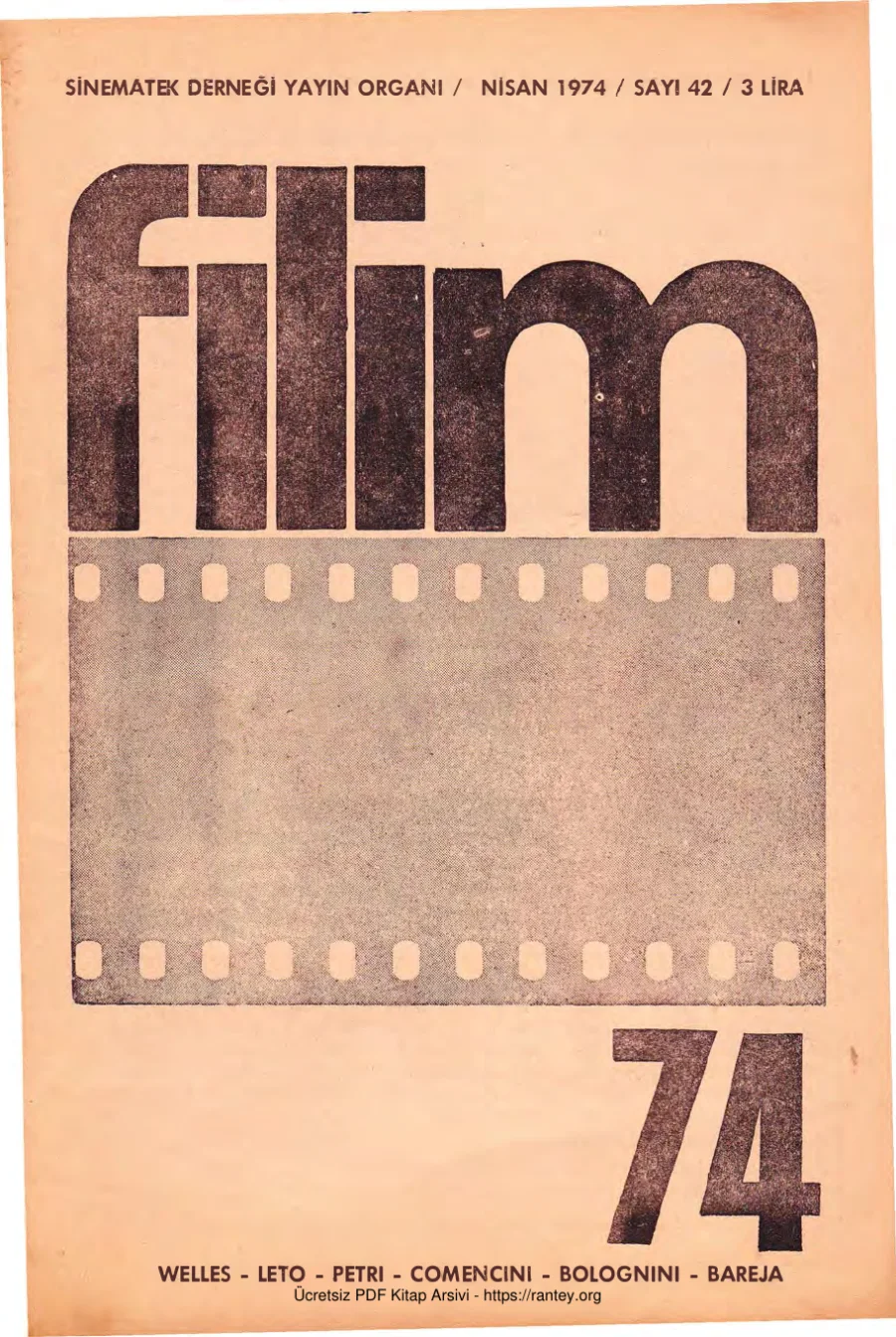 Filim Sayı 42 - Nisan 1974 kapak görseli
