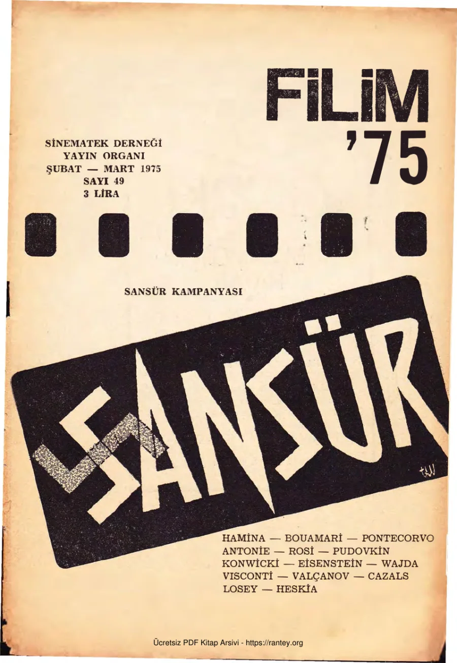 Filim Sayı 49 - Şubat Mart 1975 kapak görseli
