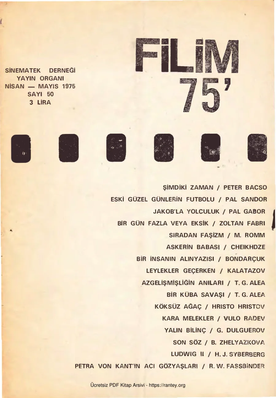 Filim Sayı 50 - Nisan Mayıs 1975 kapak görseli