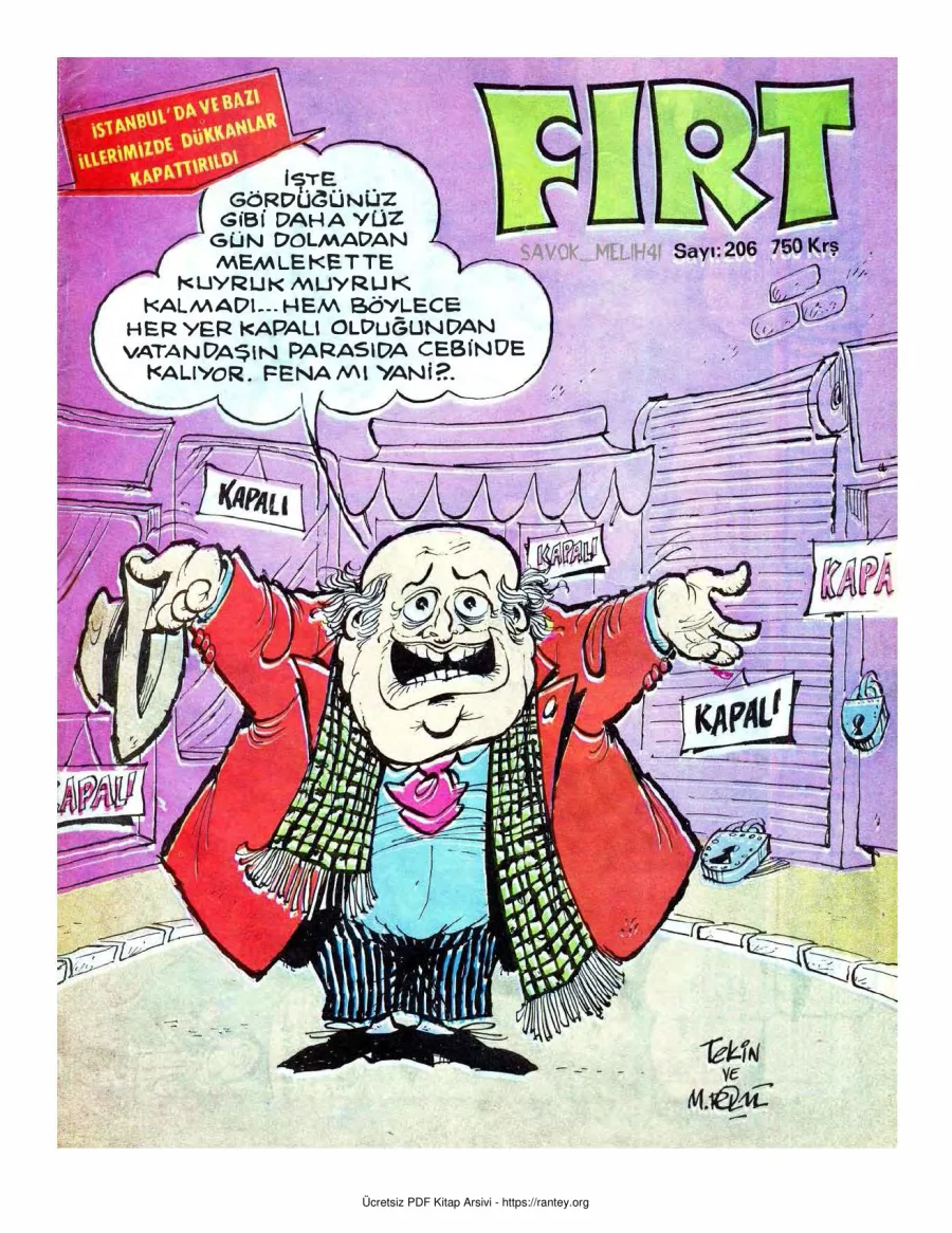 Fırt 1980 Sayı 206 kapak görseli