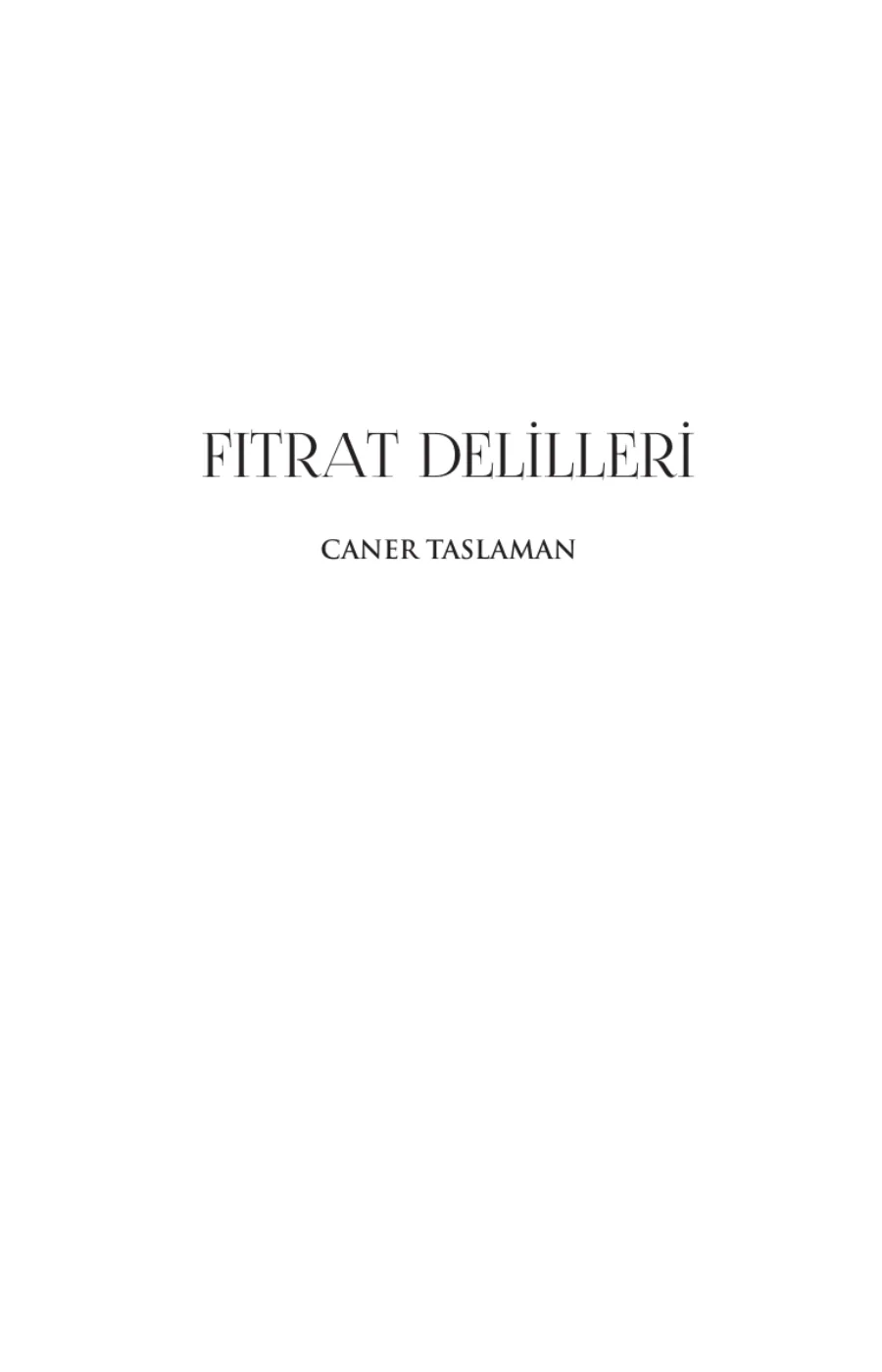 Fıtrat Delilleri kapak görseli