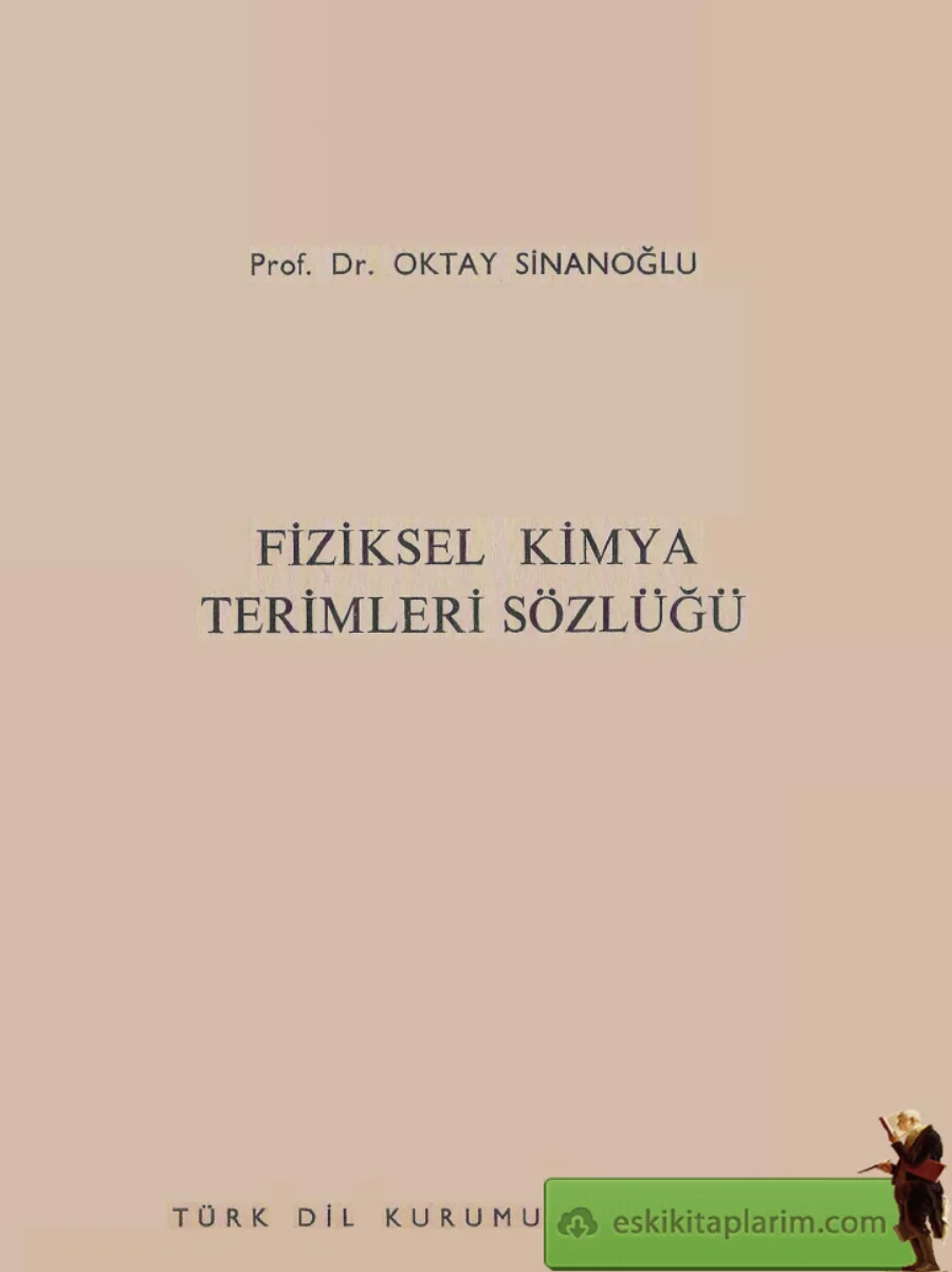 Fiziksel Kimya Terimleri Sözlüğü PDF kapak görseli