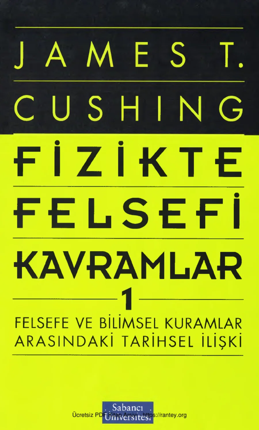 Fizikte Felsefi Kavramlar 1 kapak görseli