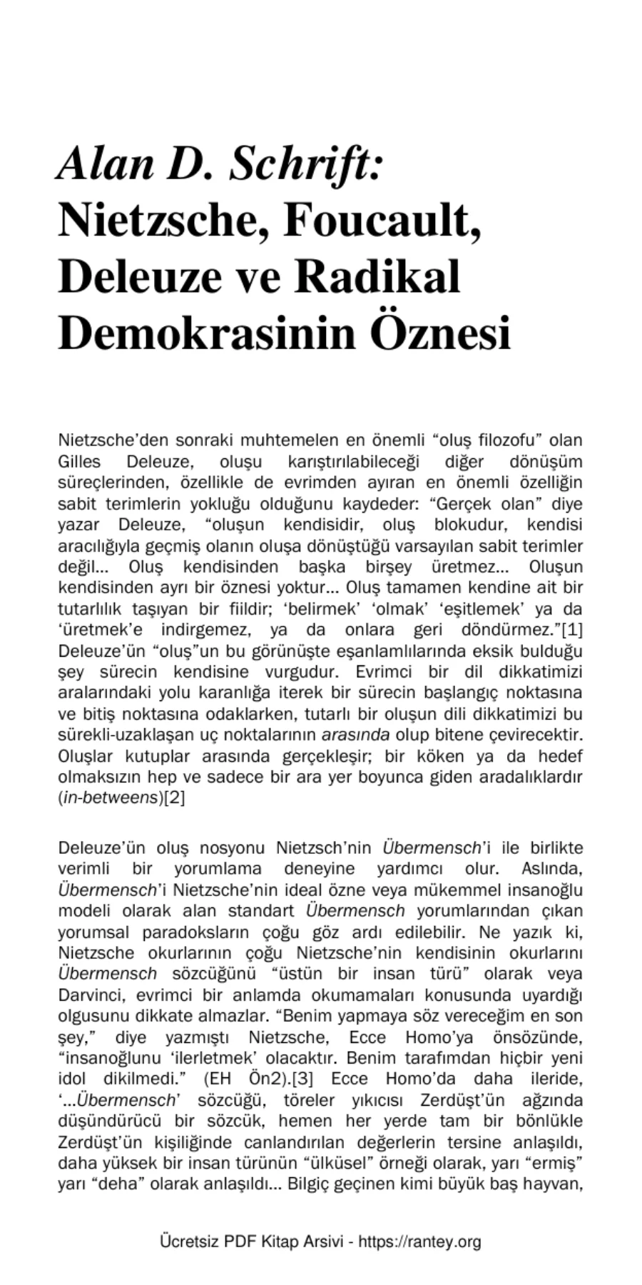Foucault Deleuze ve Radikal Demokrasinin Öznesi kapak görseli