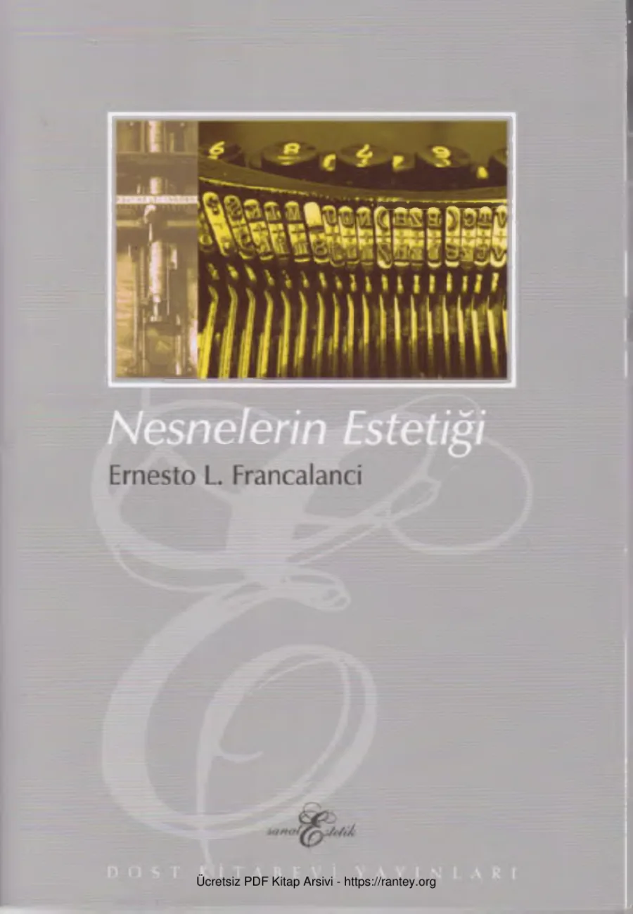 Francalanci Nesnelerin Estetiği kapak görseli