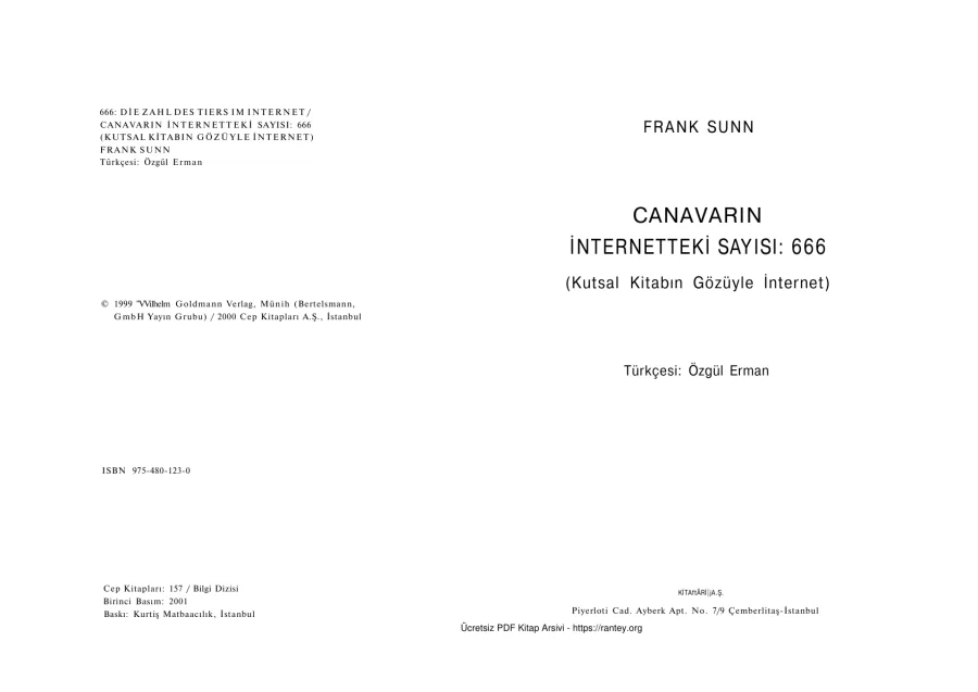 FRANK SUNN 666 kapak görseli