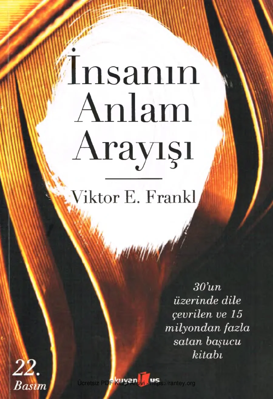 Frankl İnsanın Anlam Arayışı Okuyan kapak görseli